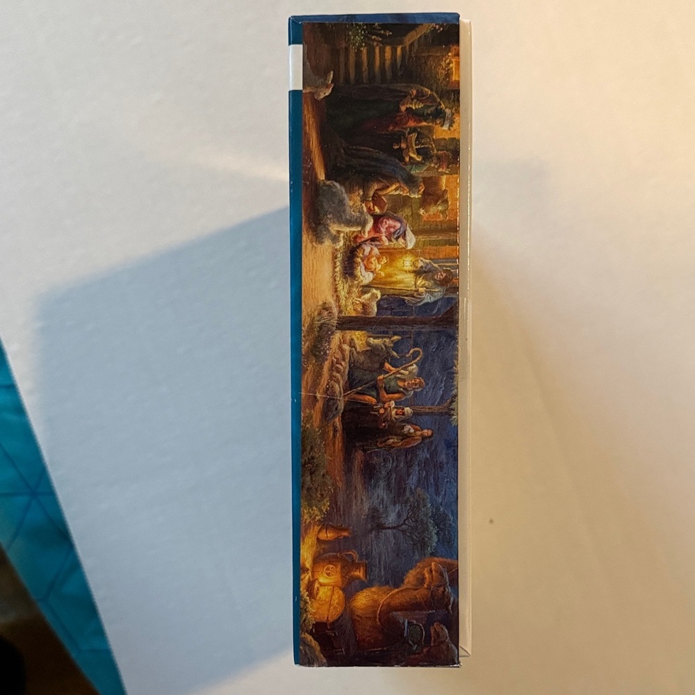Never Opened - Thomas Kinkade 1000-Piece Puzzle - Blue and Brown Nativity Scene - Picture 3 of 4